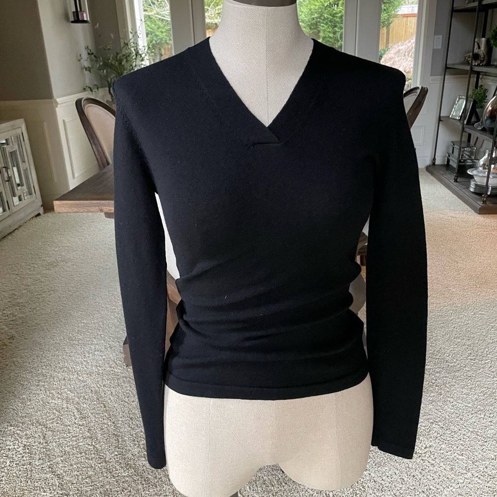 Expert Black V-Neck Sweater